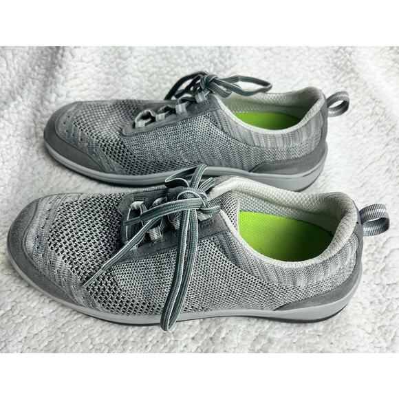 Orthofeet Palma 716 Women's Stretch Knit Shoes Gray Sneakers - size 8.5 - Picture 2 of 9